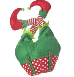 Raz Imports 20inch Animated Musical Elf Legs 4116344 Green