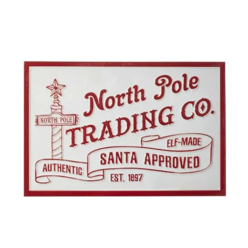RAZ Imports North Pole Trading Company Wall Art 4036322