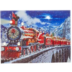 RAZ Imports Santa Express Lighted Print 4039400