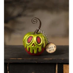 Red Apple With Green Poison Ornament Mini - Bethany Lowe LA2054