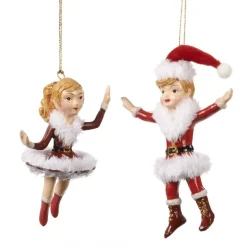 Santa Boy and Girl 2 Assorted B 96752