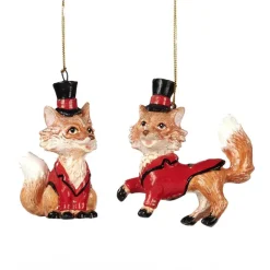Sir Fox Ornament 2 Assorted B 96051
