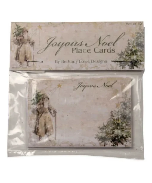 SN6814 Bethany Lowe A Peaceful Xmas Placecard