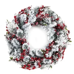 Snow Berry Pine Wreath A 56188