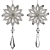 Snowflake Dangle Ornament 2 Assorted TR 27309