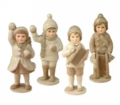 TD6103 Bethany Lowe Mini Tradtional Snow Child Christmas Ornaments