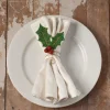 TF8627 Bethany Lowe Holly Leaf Napkin Ring
