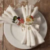 TF8606 Bethany Lowe Retro Xmas Napkin Ring 2 Assorted