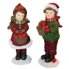 Willow Brooks Secret Christmas Red and green boy and girl w/berries 2 assorted